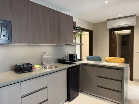 Appartement 3 pièces 204 de The Stay : la kitchenette équipée