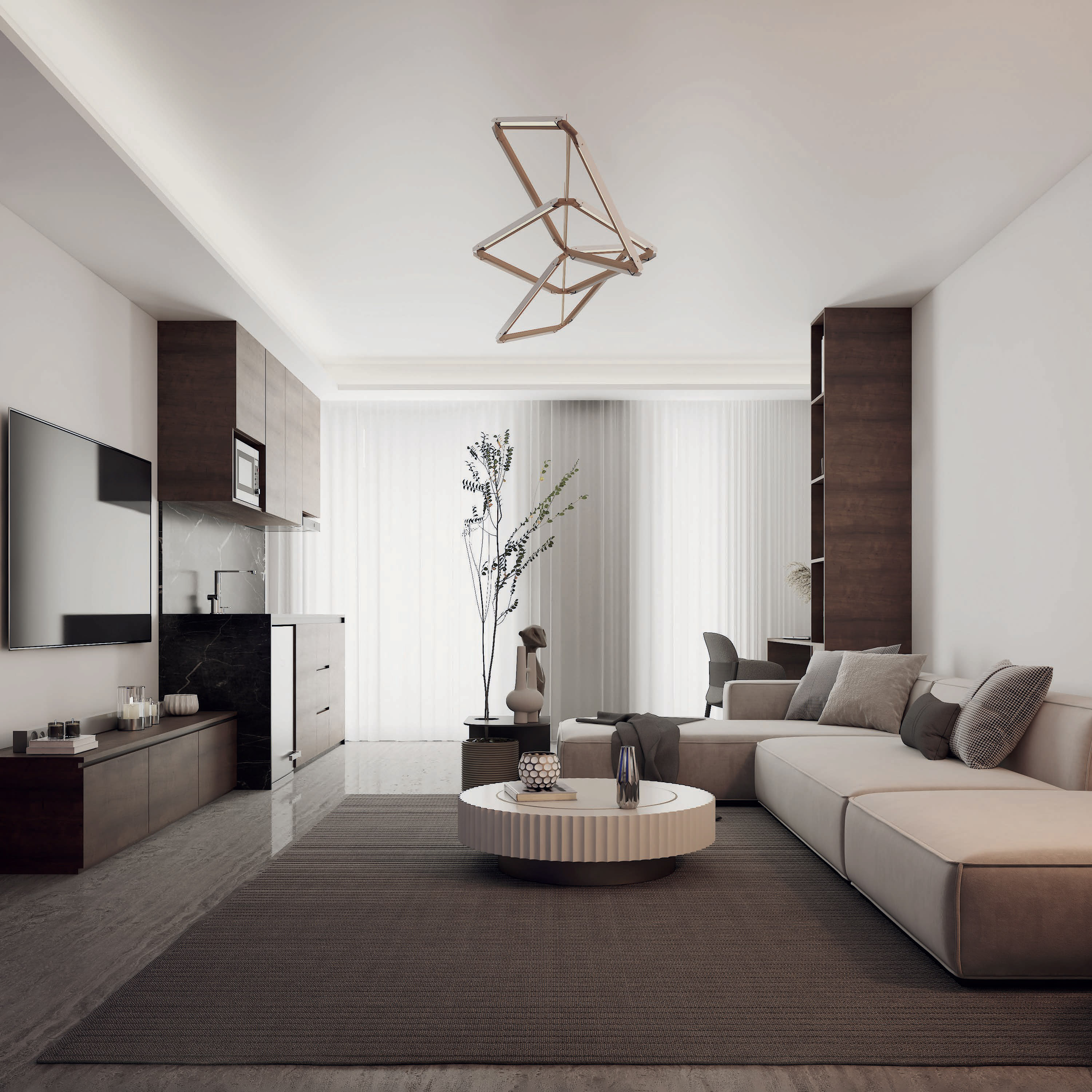 Intérieur contemporain de The Stay Hotel Appartement à Abidjan